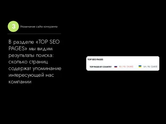 В разделе «TOP SEO PAGES» мы видим результаты поиска: сколько страниц содержат