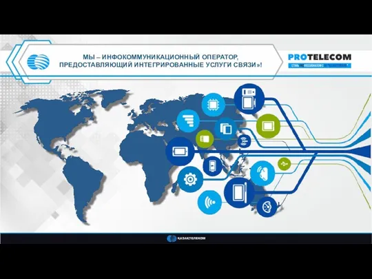 МЫ – ИНФОКОММУНИКАЦИОННЫЙ ОПЕРАТОР, ПРЕДОСТАВЛЯЮЩИЙ ИНТЕГРИРОВАННЫЕ УСЛУГИ СВЯЗИ»!