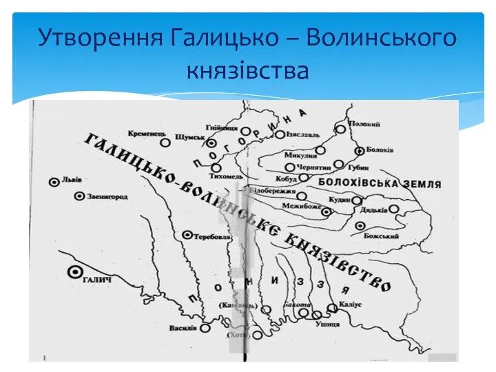 Утворення Галицько – Волинського князівства