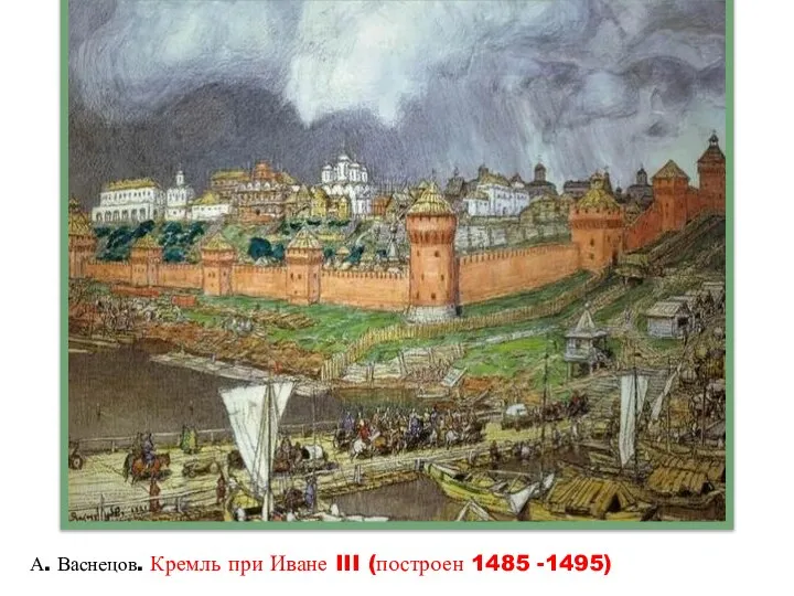 А. Васнецов. Кремль при Иване III (построен 1485 -1495)