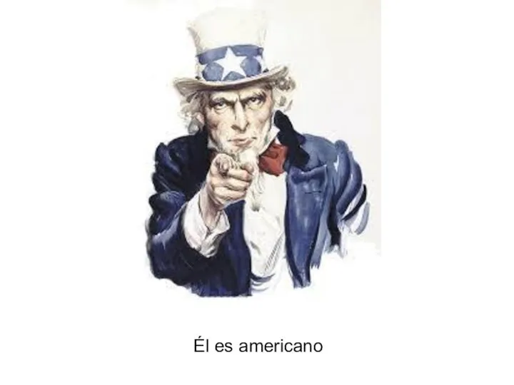 Él es americano