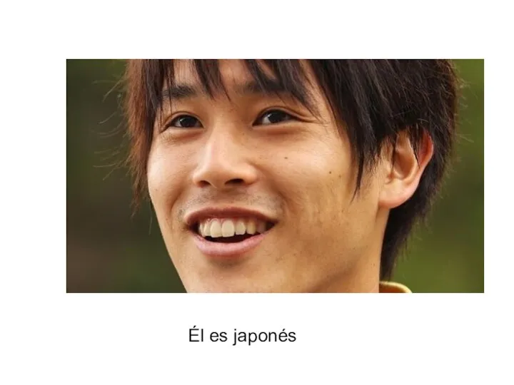 Él es japonés