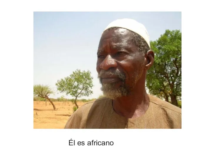 Él es africano