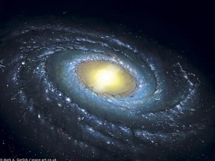 Млечный путь состоит из 200 миллиардов звёзд. И Солнце со своими планетами