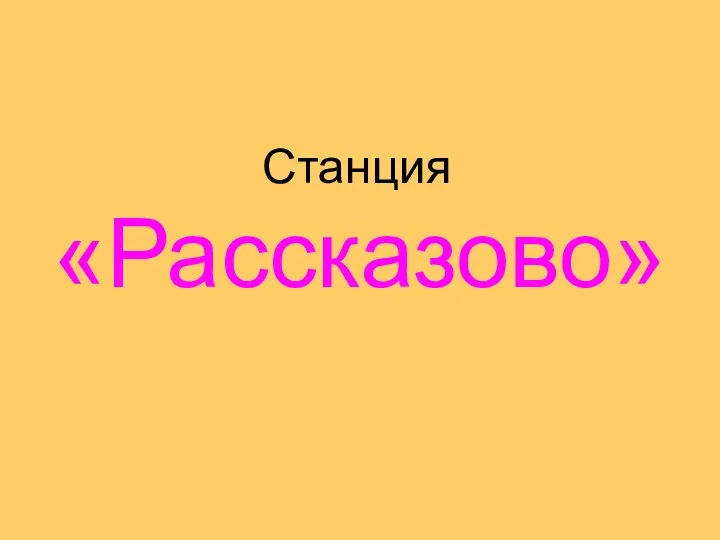 Станция «Рассказово»