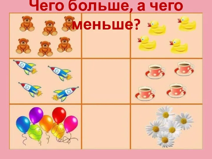 Чего больше, а чего меньше?