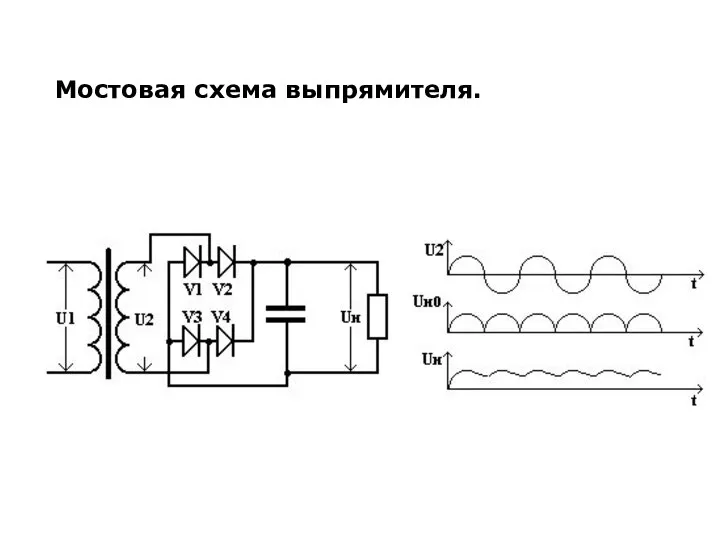 Мостовая схема выпрямителя.