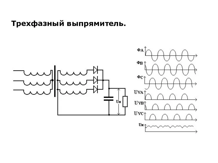 Трехфазный выпрямитель.