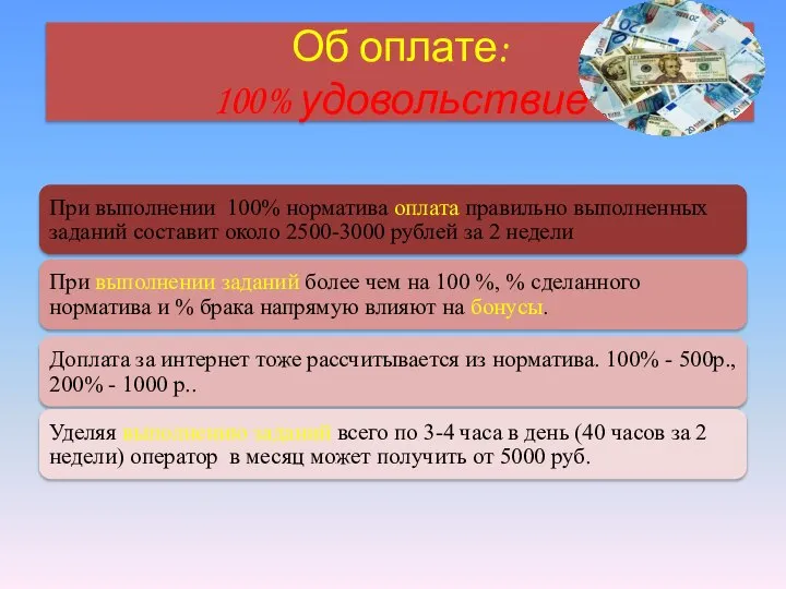 Об оплате: 100% удовольствие