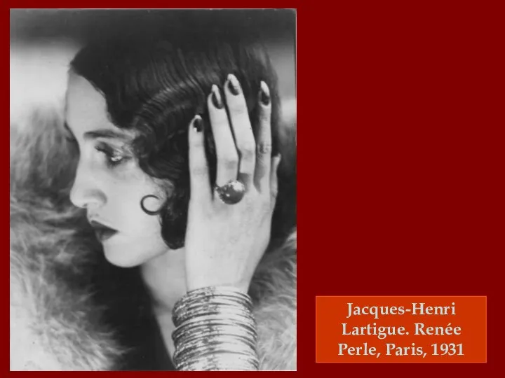 Jacques-Henri Lartigue. Renée Perle, Paris, 1931