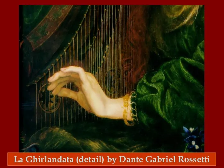 La Ghirlandata (detail) by Dante Gabriel Rossetti