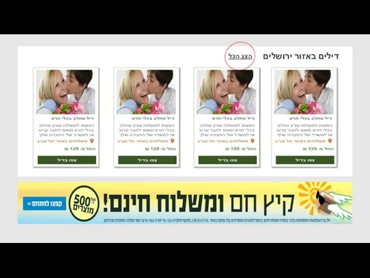 דילים באזור ירושלים הצג הכל