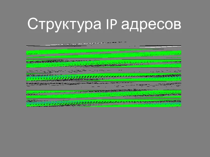 Структура IP адресов