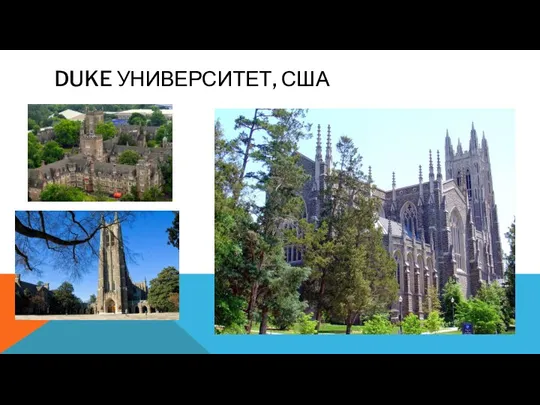 DUKE УНИВЕРСИТЕТ, США