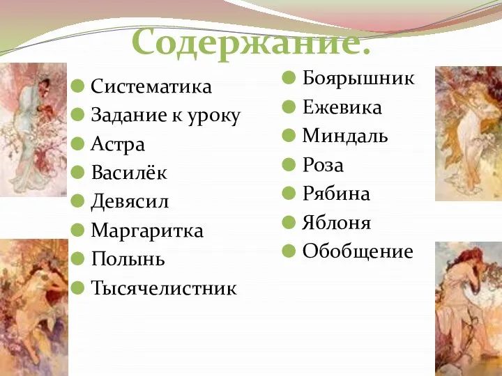 Систематика Задание к уроку Астра Василёк Девясил Маргаритка Полынь Тысячелистник Боярышник Ежевика