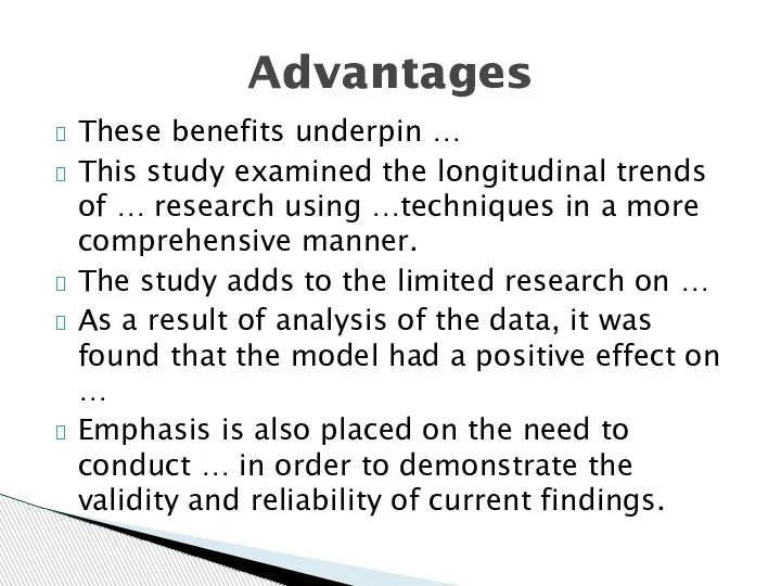 These benefits underpin … This study examined the longitudinal trends of …