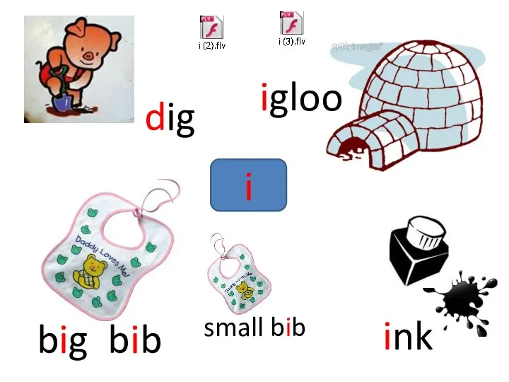 igloo dig big bib small bib ink i