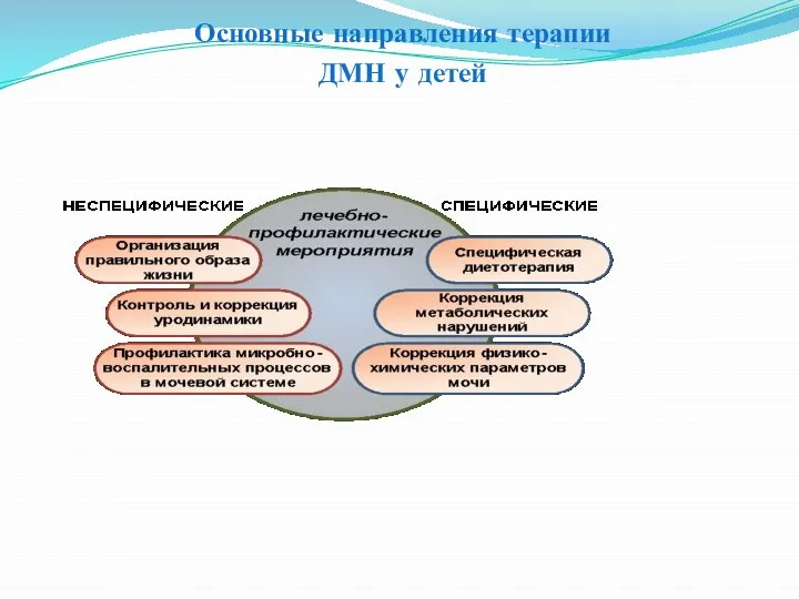 Основные направления терапии ДМН у детей