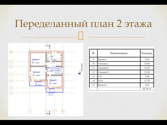Переделанный план 2 этажа