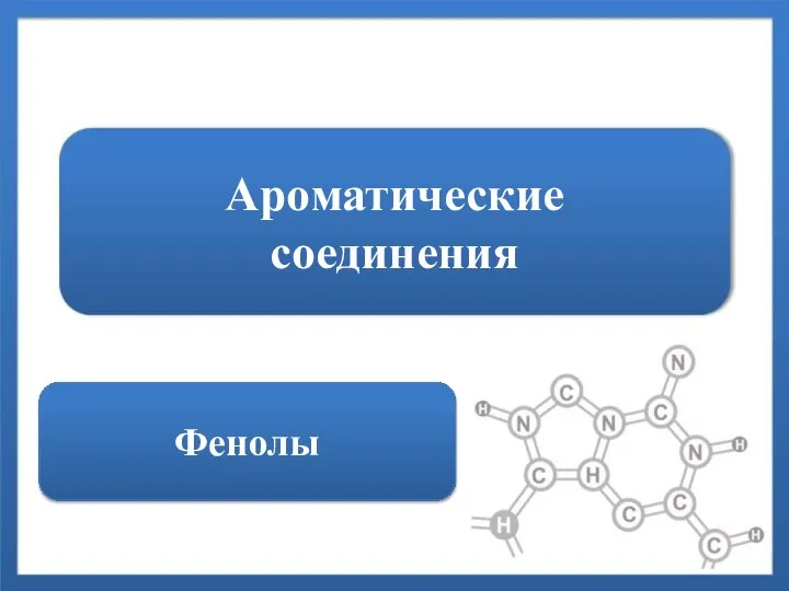 Ароматические соединения Фенолы