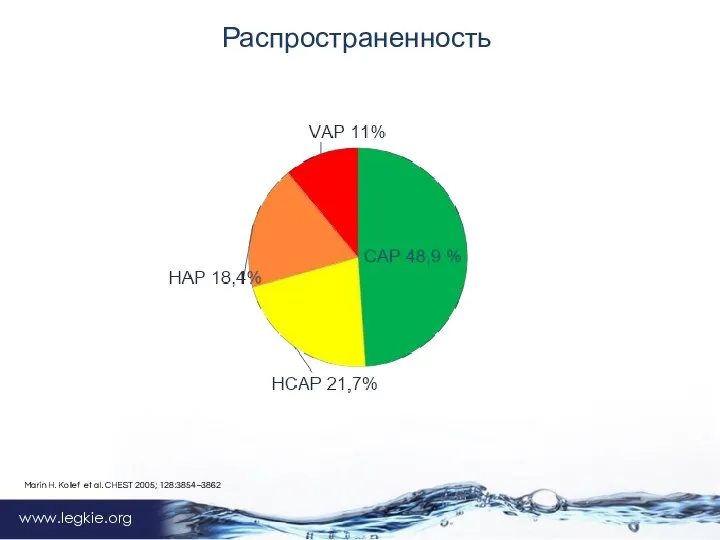 www.legkie.org Распространенность Marin H. Kollef et al. CHEST 2005; 128:3854–3862