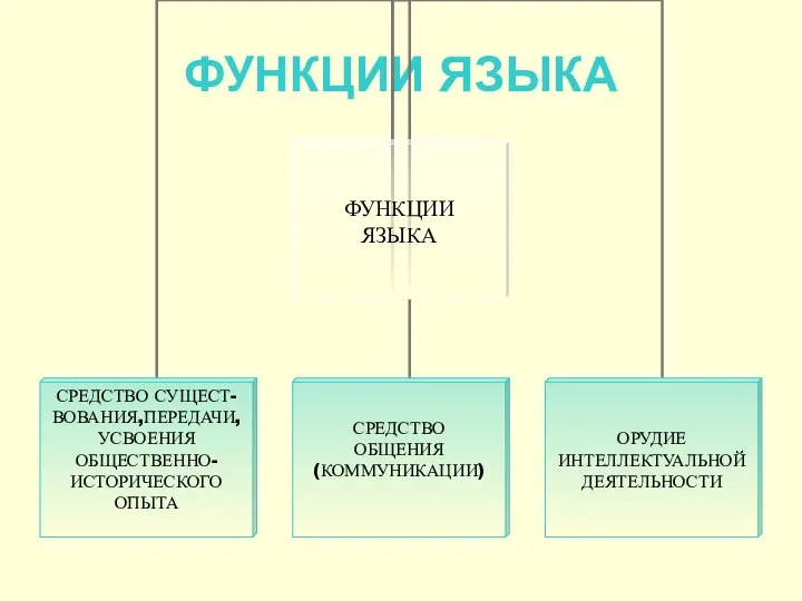 ФУНКЦИИ ЯЗЫКА