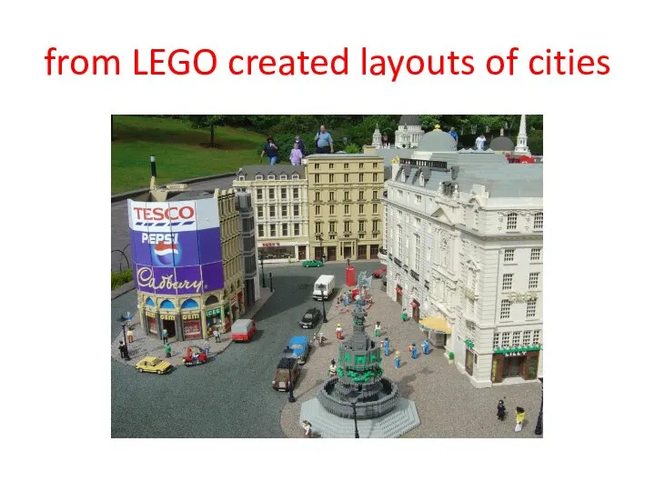 from LEGO created layouts of cities