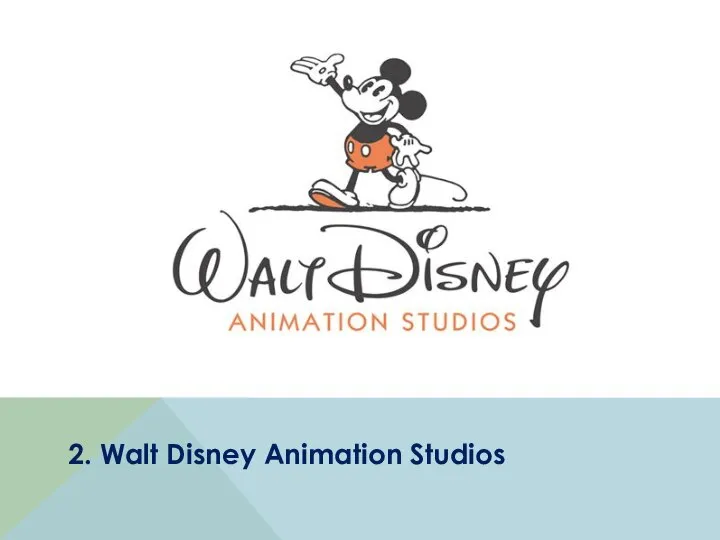 2. Walt Disney Animation Studios