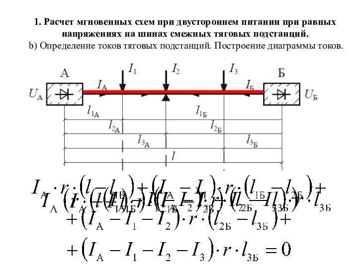 1. Расчет мгновенных схем при двустороннем питании при равных напряжениях на шинах