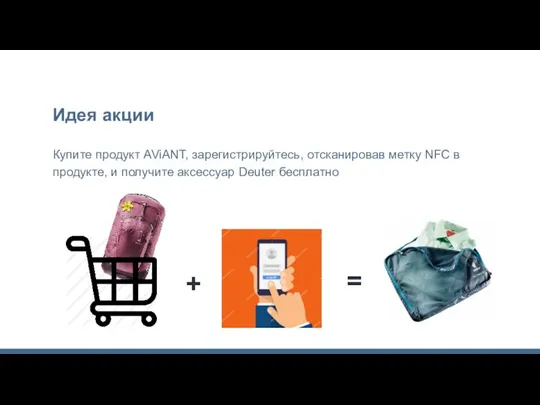 Купите продукт AViANT, зарегистрируйтесь, отсканировав метку NFC в продукте, и получите аксессуар