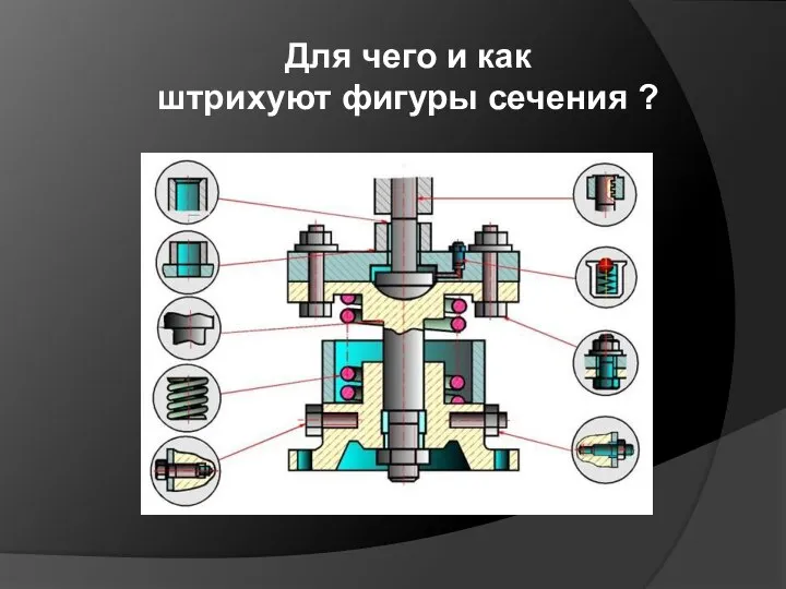 Для чего и как штрихуют фигуры сечения ?