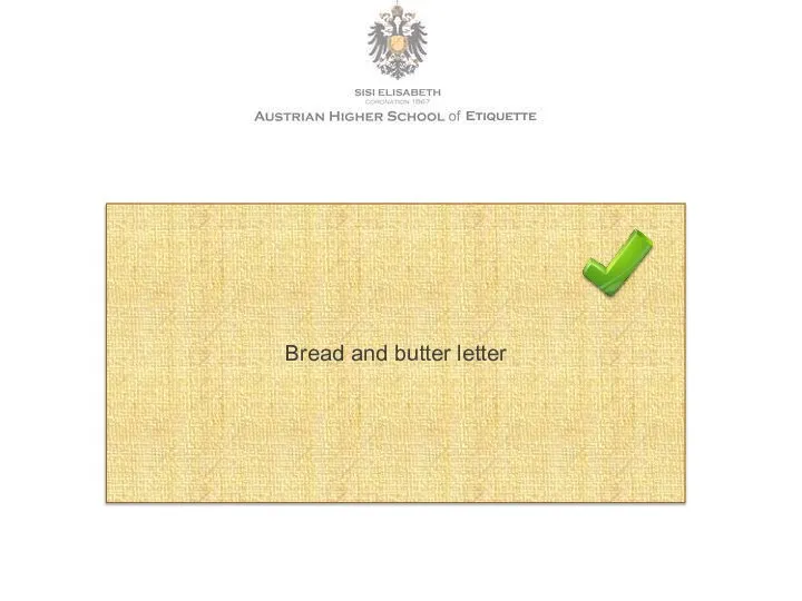 Bread and butter letter