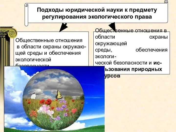 Общественные отношения в области охраны окружаю- щей среды и обеспечения экологической безопасности