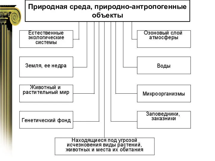 Природная среда, природно-антропогенные объекты