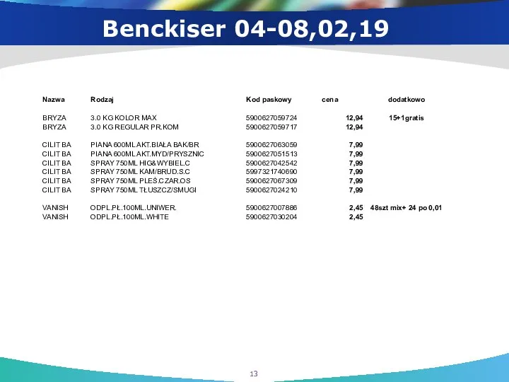 Benckiser 04-08,02,19