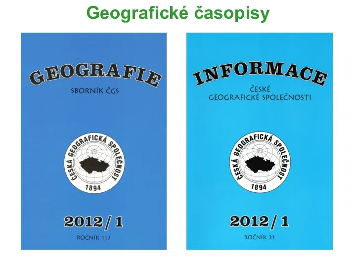 Geografické časopisy