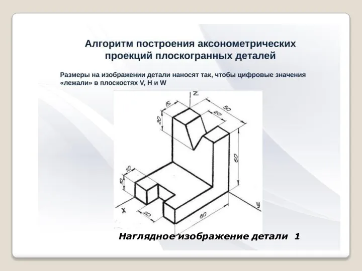 Наглядное изображение детали 1