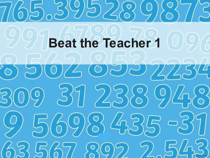 Beat the Teacher 1