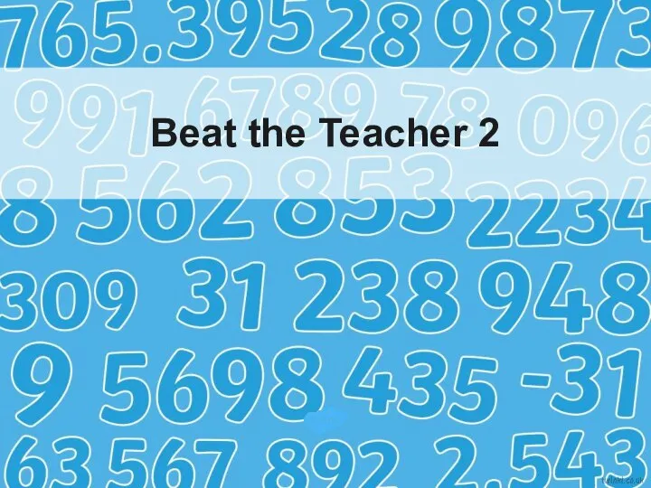 Beat the Teacher 2