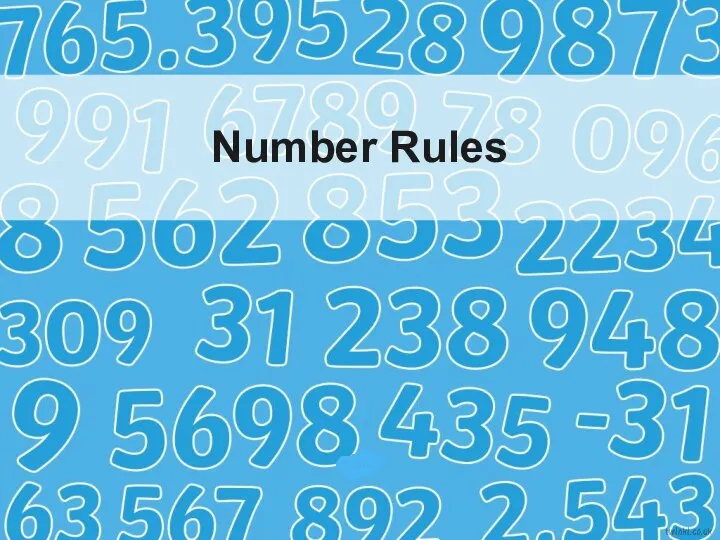 Number Rules