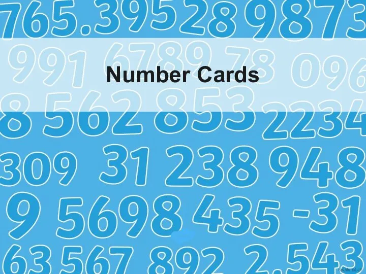 Number Cards