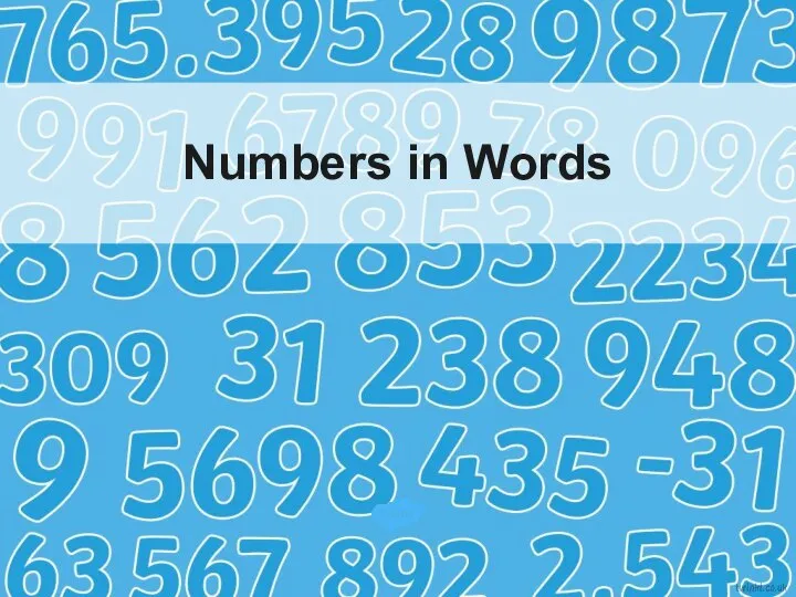 Numbers in Words