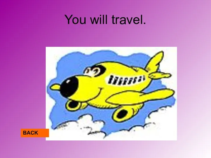 You will travel. BACK