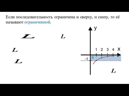 Если последовательность ограничена и сверху, и снизу, то её называют ограниченной.