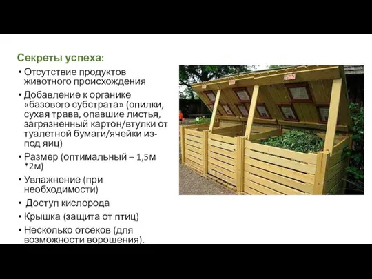 Секреты успеха: Отсутствие продуктов животного происхождения Добавление к органике «базового субстрата» (опилки,