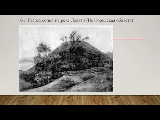 61. Разрез сопки на реке Ловати (Новгородская область)