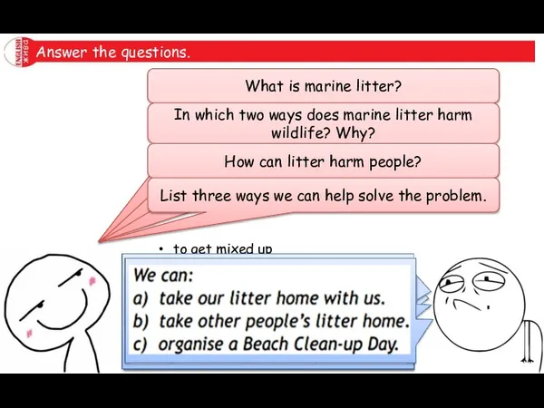Answer the questions. What is marine litter? In which two ways does