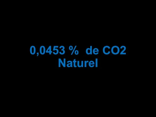 0,0453 % de CO2 Naturel
