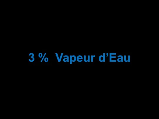 3 % Vapeur d’Eau