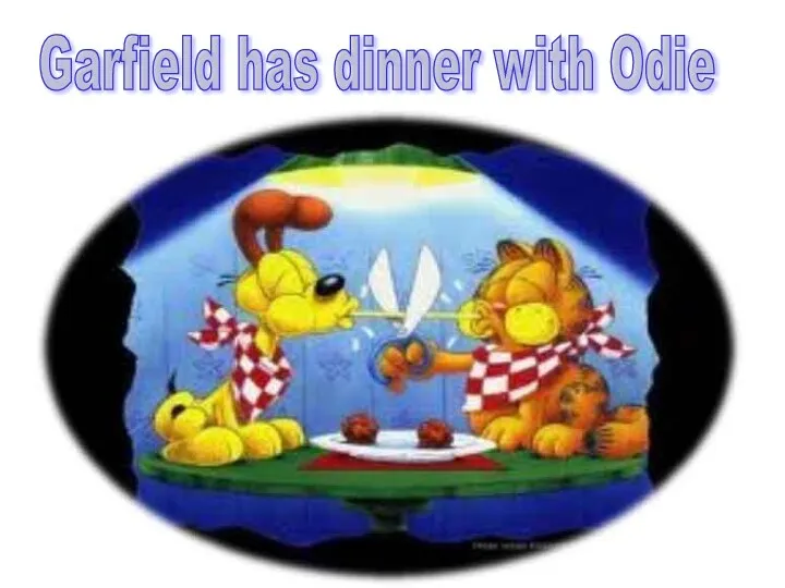 Garfield has dinner with Odie